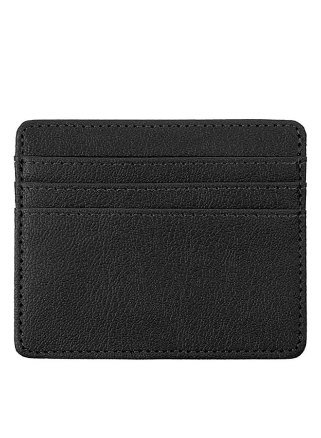 Small Credit Card Holder, Blocking Slim Credit Card Holder, Credits Cards Holders Wallet,Minimalist Cards Holders for Men & Women with 4 Slots, Black - Image 1